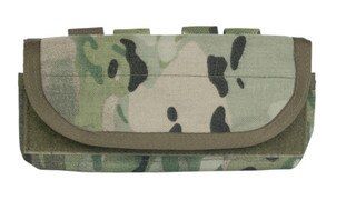 Elite Survival Systems MOLLE Quick-Deploy Shotshell Pouch in Multicam has a hook and loop flap closure